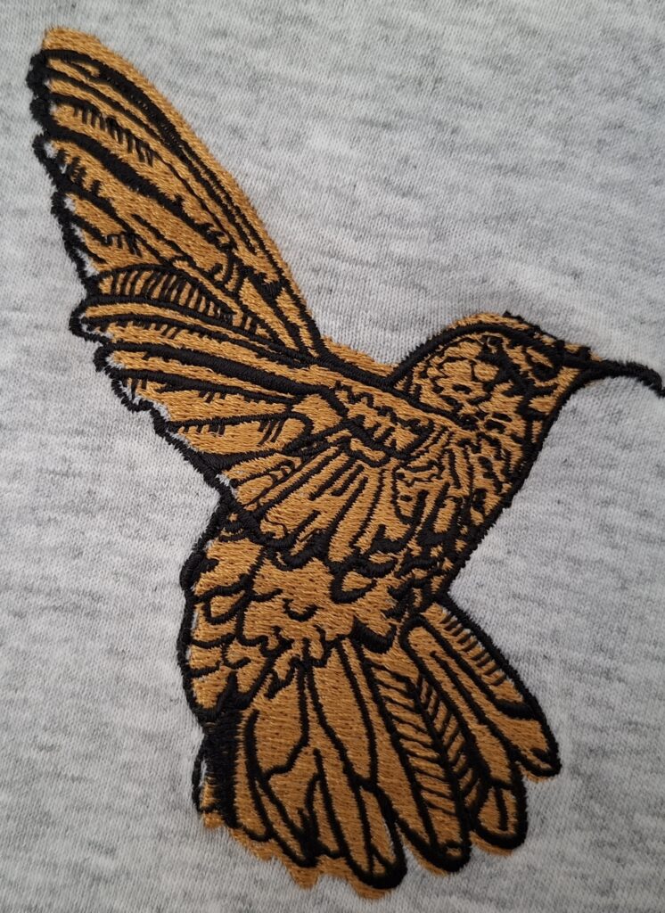 contour décalé broderie